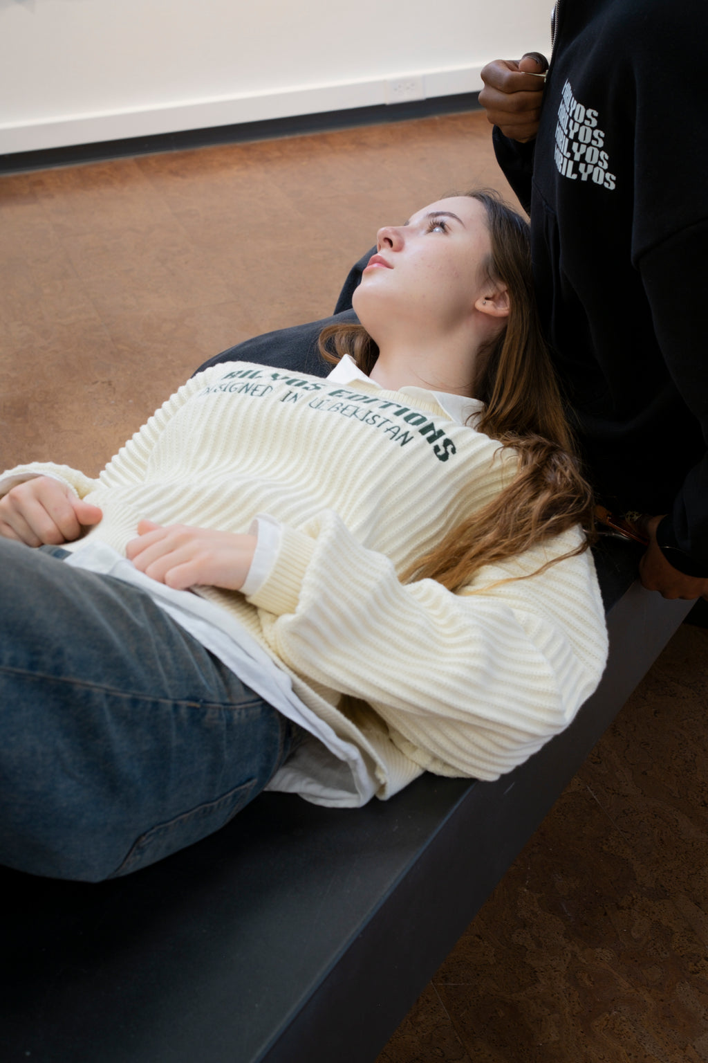 Editions Off White Rib Knit Sweater