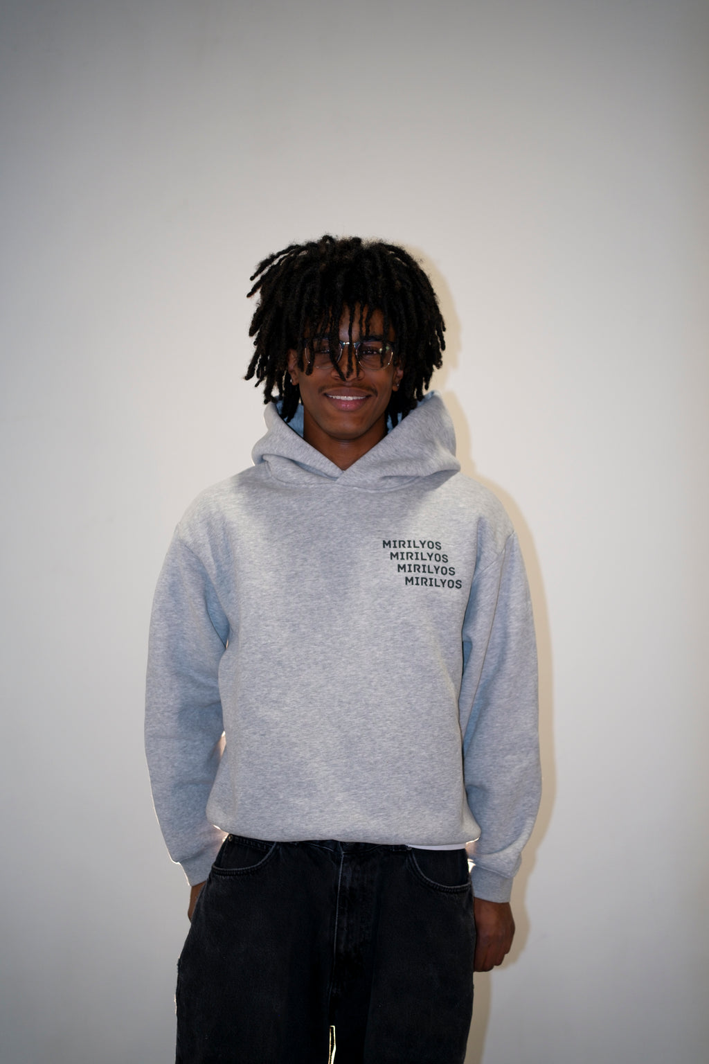 Eyes Flower Grey Hoodie