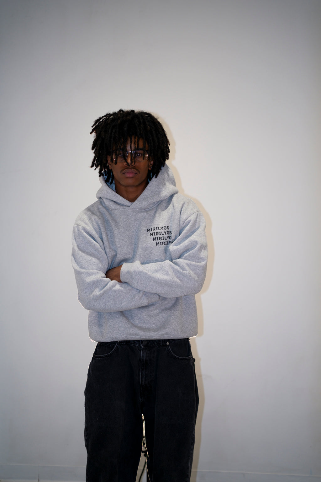 Eyes Flower Grey Hoodie