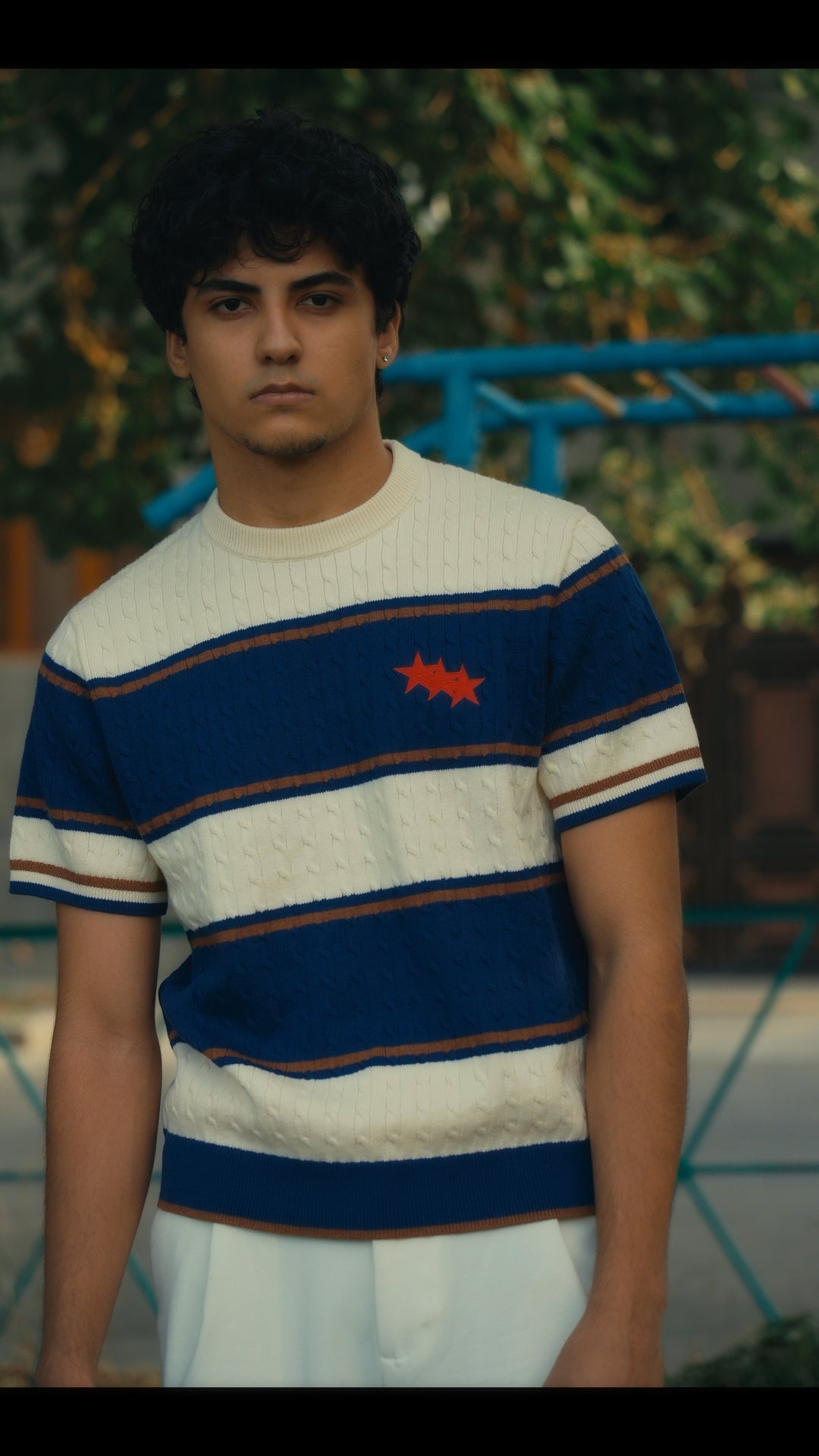 Cable Knit T-Shirt